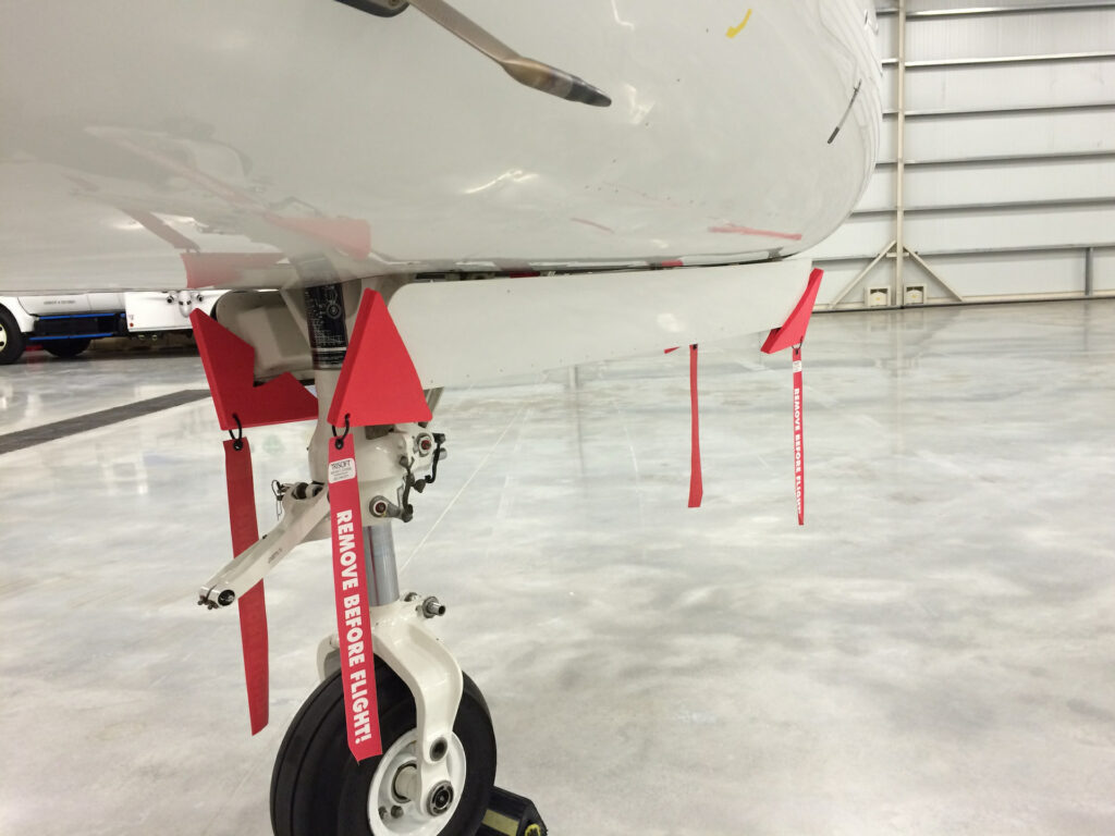 Embraer Phenom 300 with Trisoft Covers front gear door protection