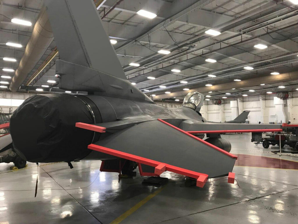 Our SB-100 on an F16 Fighter